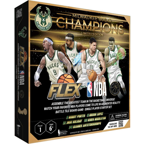 

Настольная игра Sequoia Games FLEX NBA: 1-Player Starter - Milwaukee Bucks (Champions LE)