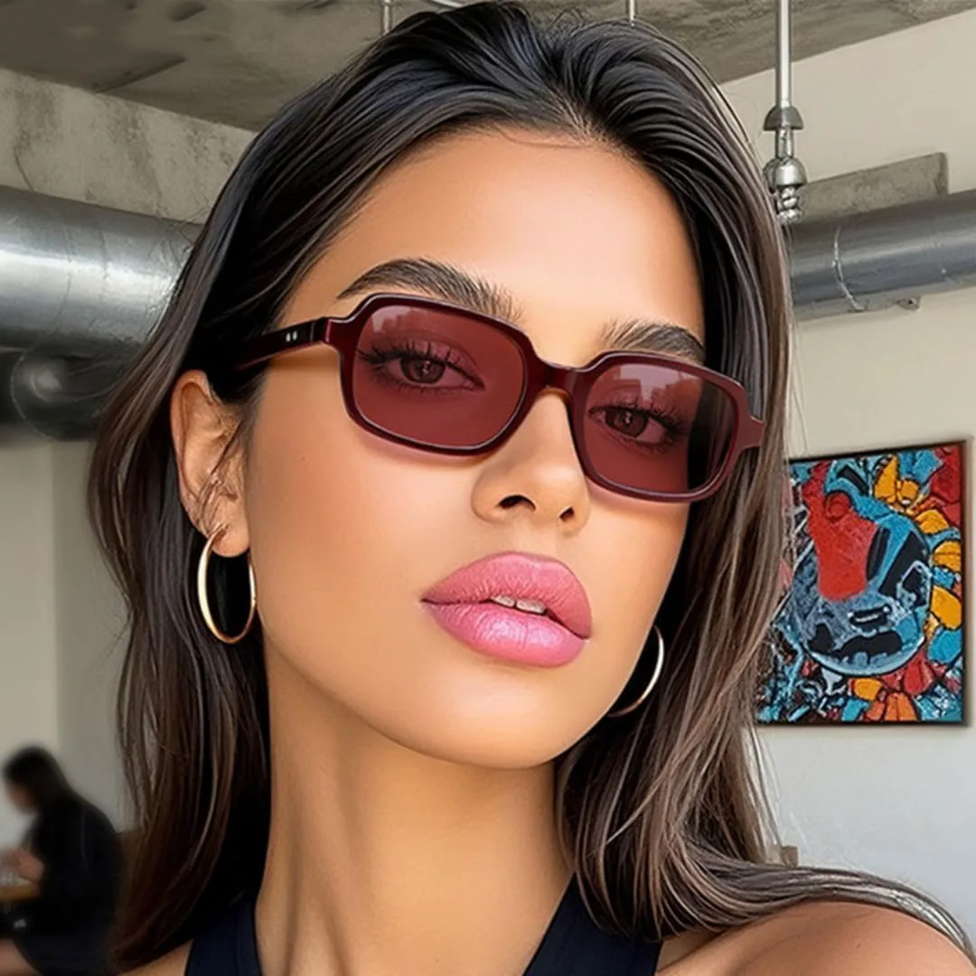 

Солнцезащитные очки с защитой UV400 | Маленькая оправа, линзы конфетного цвета | Для женщин и мужчин, для занятий спортом на открытом воздухе и вождения DSVIGF, C3