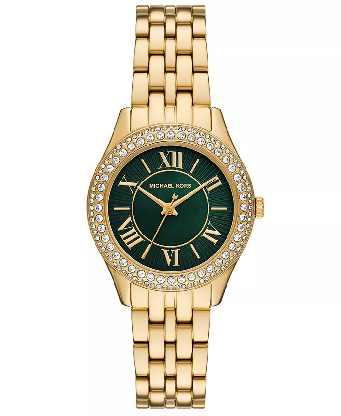 

Женские часы Harlowe с тремя стрелками, позолоченные, из нержавеющей стали, 33 мм Michael Kors