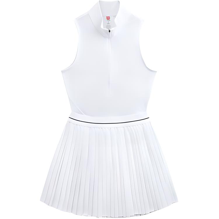 

Футболка без рукавов женская ярко-белая Wilson, верный красный