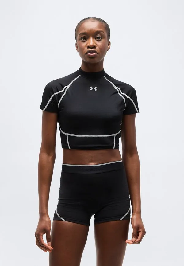 

Элитная укороченная спортивная футболка Under Armour, Ultimate Black, Черный, Элитная укороченная спортивная футболка Under Armour, Ultimate Black