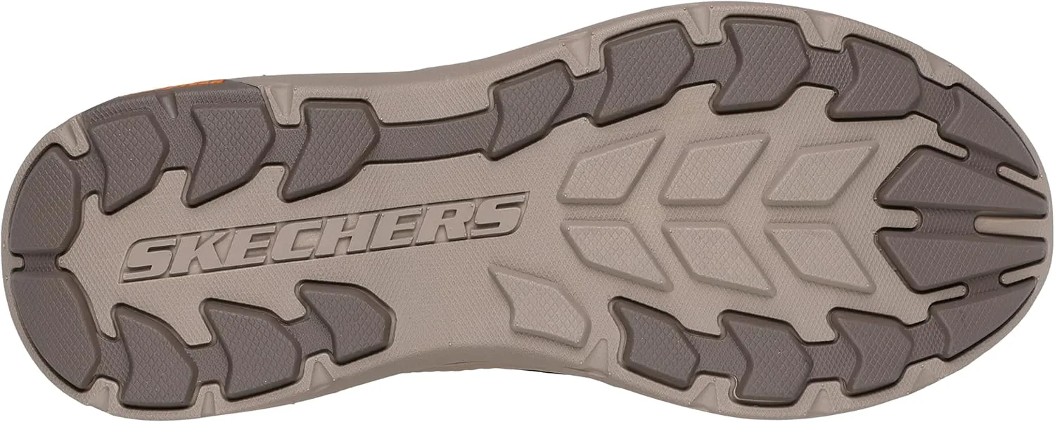 Мужские лоферы Skechers USA Pollard-Osgood с мысом-мокасином, бежевый — фото 4