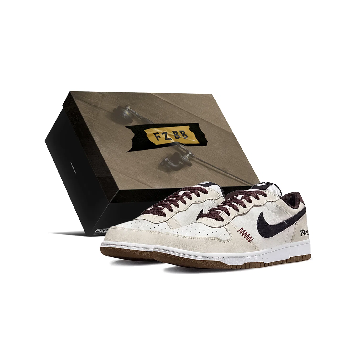 Кеды низкие Nike Big Box Vintage Brown