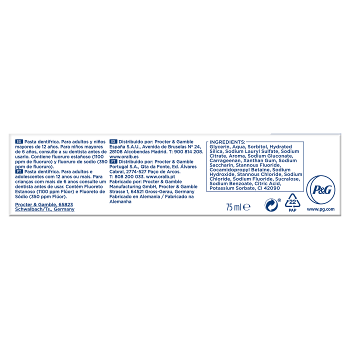 

Зубная паста Pro-Science Advanced Densify Pasta de Dientes Protección Diaria Oral-B, 75 ml