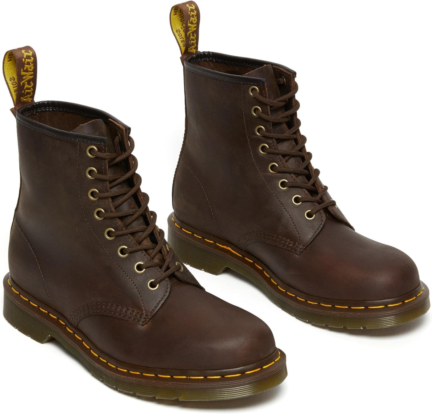 

Ботинки на шнуровке 1460 Crazy Horse Leather Boots Dr. Martens, цвет Dark Brown Crazy Horse