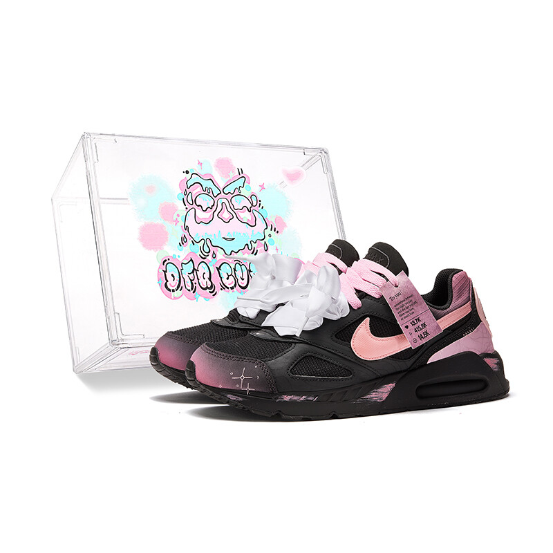 

Кроссовки Air Max Ivo для бега мужские с низким верхом, черные/пудровые Nike