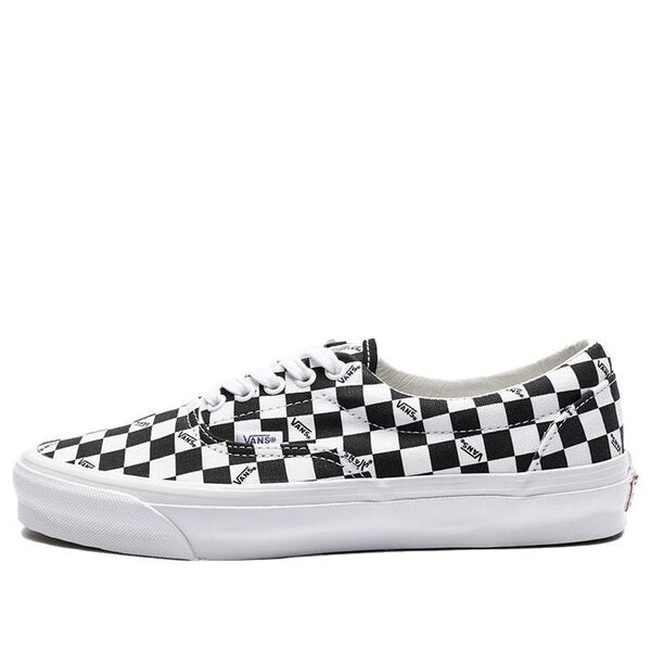 

Кроссовки og era lx 'checkerboard logo - black' Vans, черный