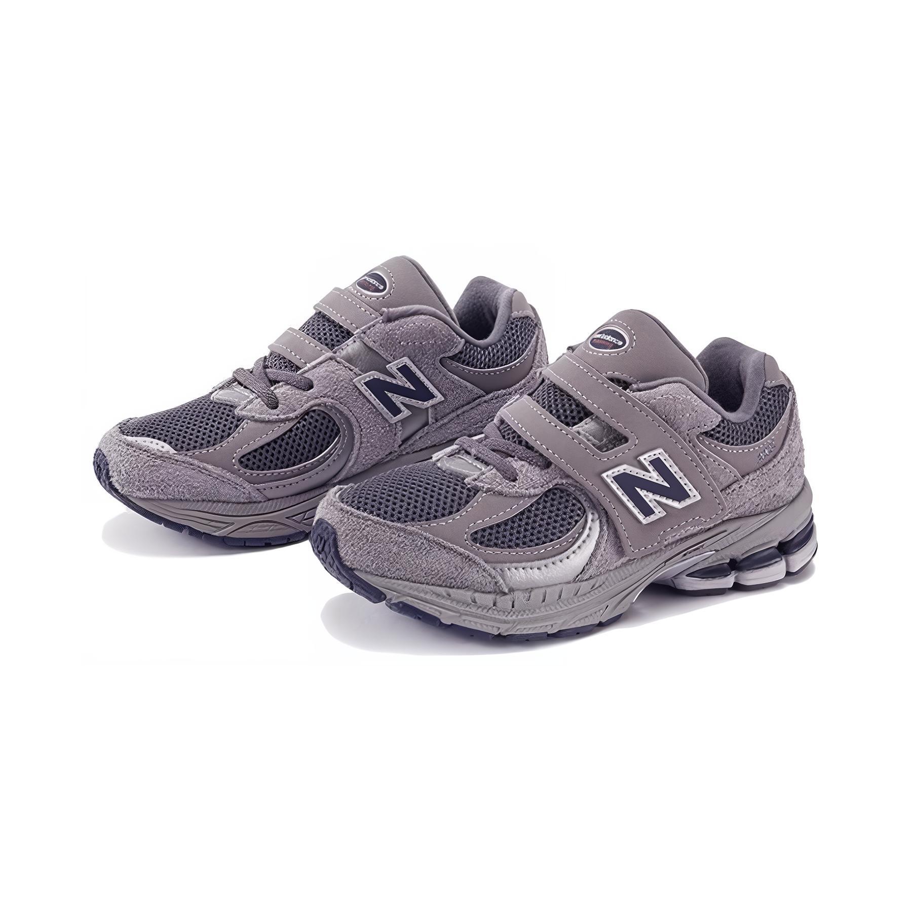 NB 2002R Low Top детские повседневные кроссовки Gray для детей 3-7 лет New Balance, серый — фото 4