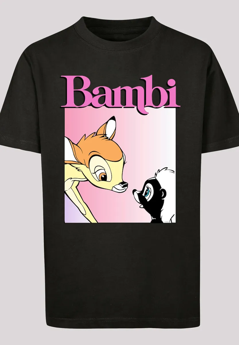 

F4NT4STIC Рубашка с коротким рукавом "F4NT4STIC Kids Bambi Приятно познакомиться — ОПТОМ с детской базовой футболкой", черный