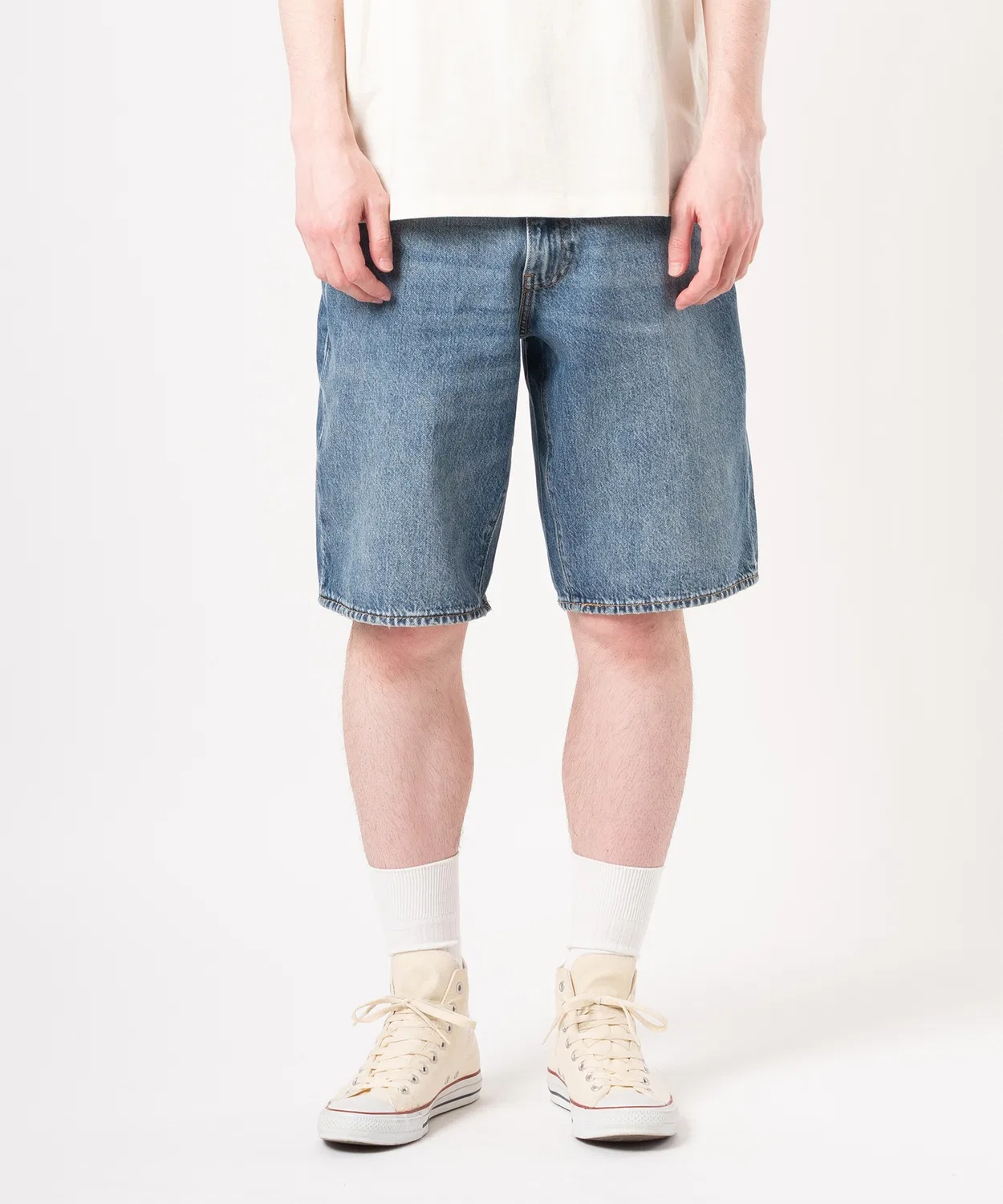 Шорты ультрабэги Levi's 478 из хлопка, цвет индиго-синий