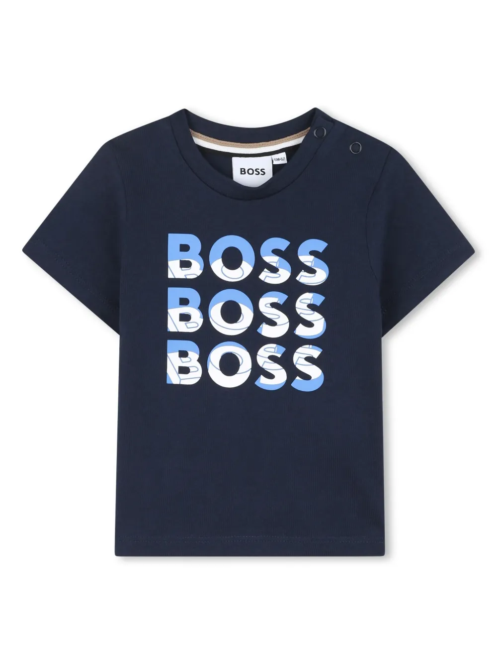 

Футболка с логотипом BOSS Kidswear, синий