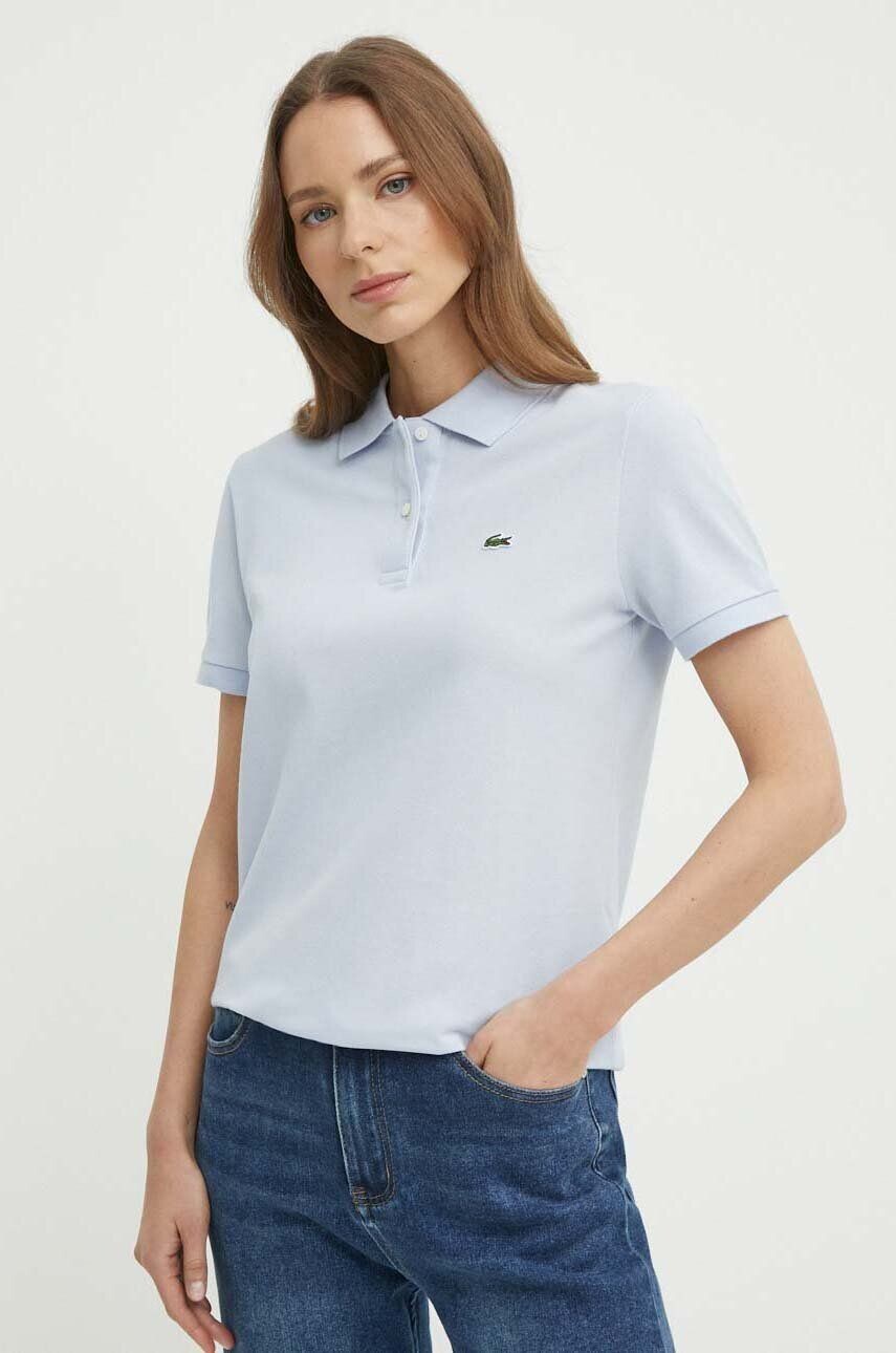 

Хлопковая футболка Lacoste, синий