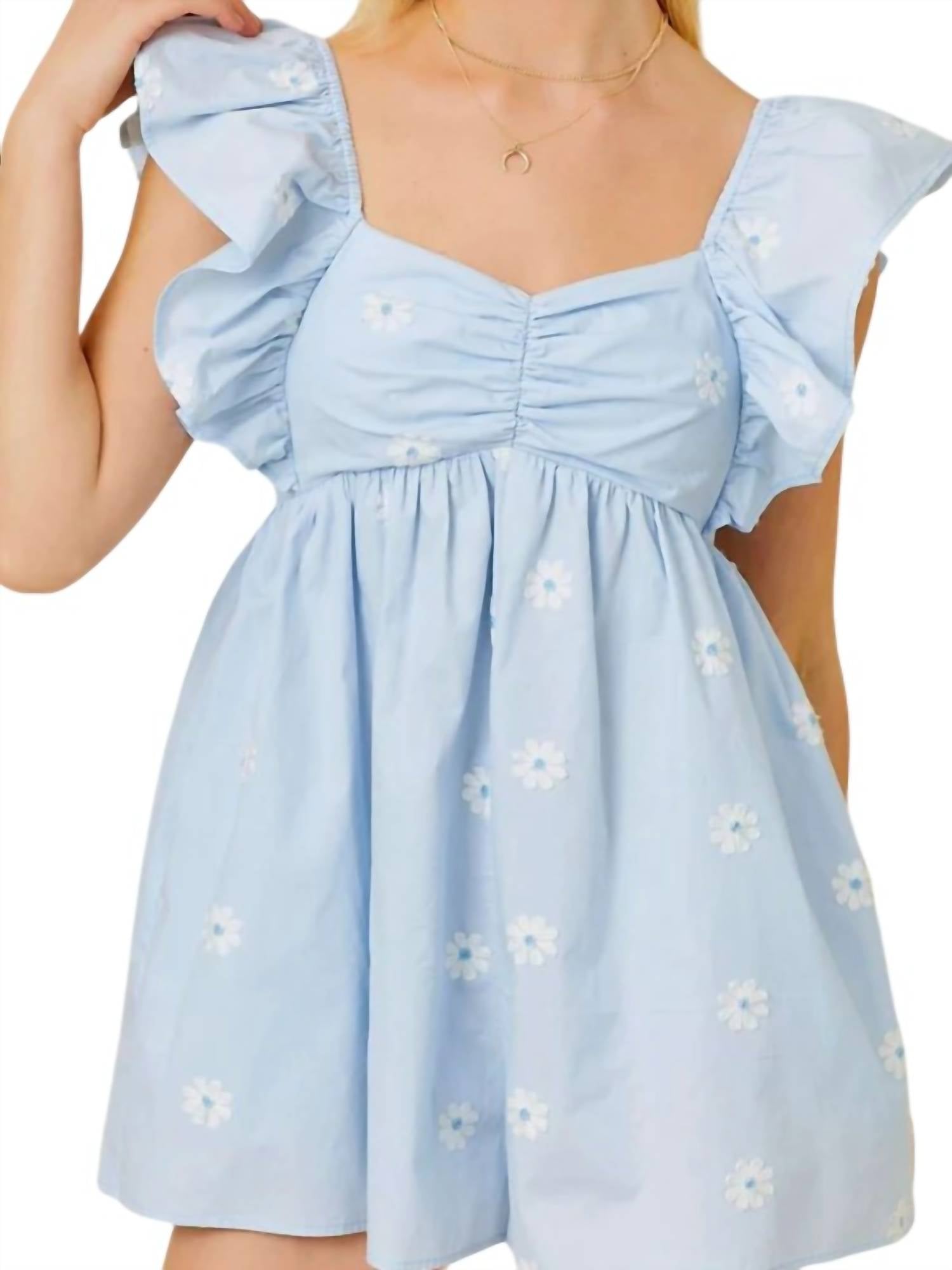 

Летний комбинезон Daisy Babydoll светло-голубого цвета Main Strip