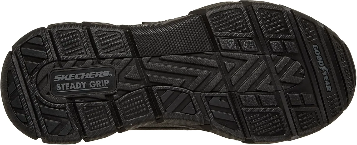 Мужские ботинки Skechers John Deere слипоны средней посадки водонепроницаемые Chelsea Duckboot с резиновой подошвой Goodyear, черный — фото 4