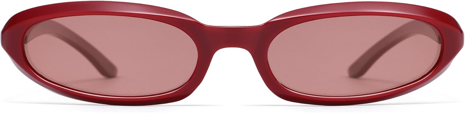 

Ретро-модные прямоугольные солнцезащитные очки «кошачий глаз» для женщин и мужчин, овальные поляризованные, необычные, узкие, стильные, для рейв-вечеринок AP3767 Appassal, C4 Ancora Red/Red