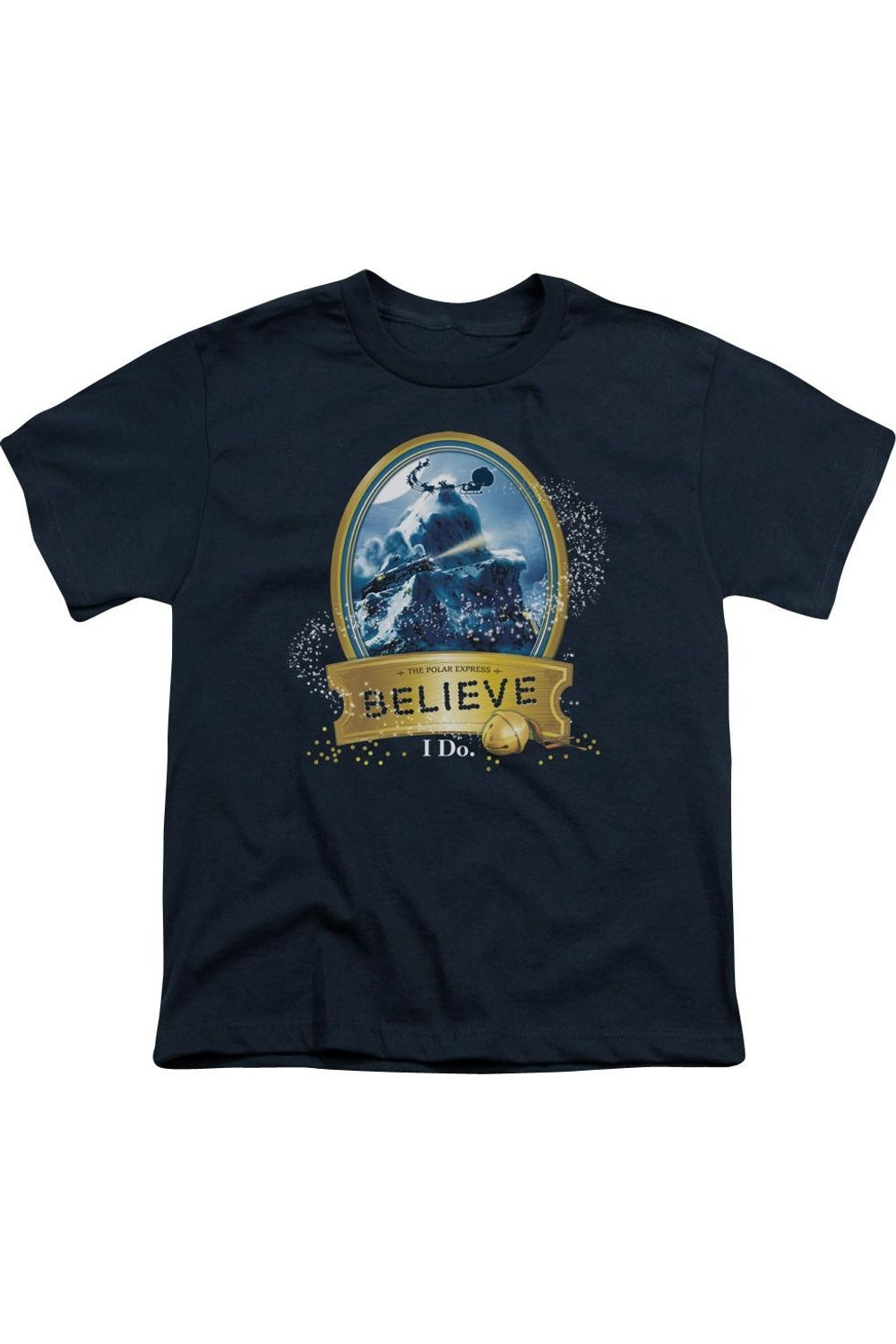 

Футболка Polar Express True Believer с коротким рукавом для детей Gildan, темно-синий