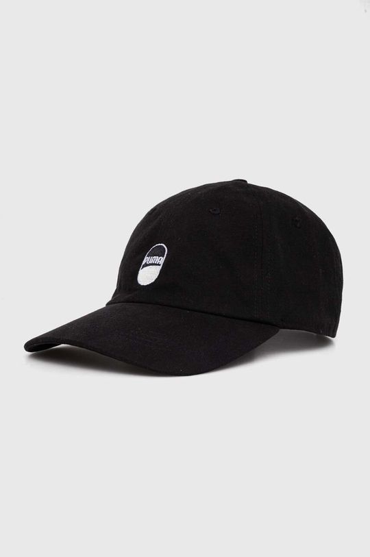 

Бейсболка из хлопка Downtown Low Curve Cap Puma, черный