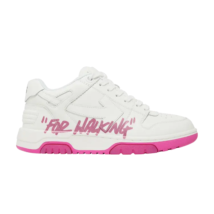 Кроссовки Off-White Off-White Wmns Out of Office 'For Walking - White Fuchsia', белый