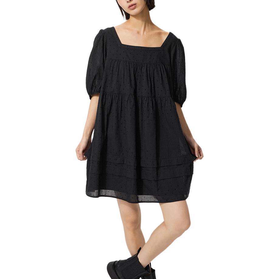 

Платье с коротким рукавом SS26 UNIQLO, черный