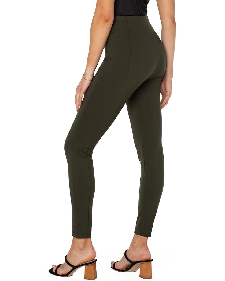 

Брюки Liverpool Los Angeles Reese Seamed Pull-On Leggings in Super Stretch Ponte, цвет Olive Branch