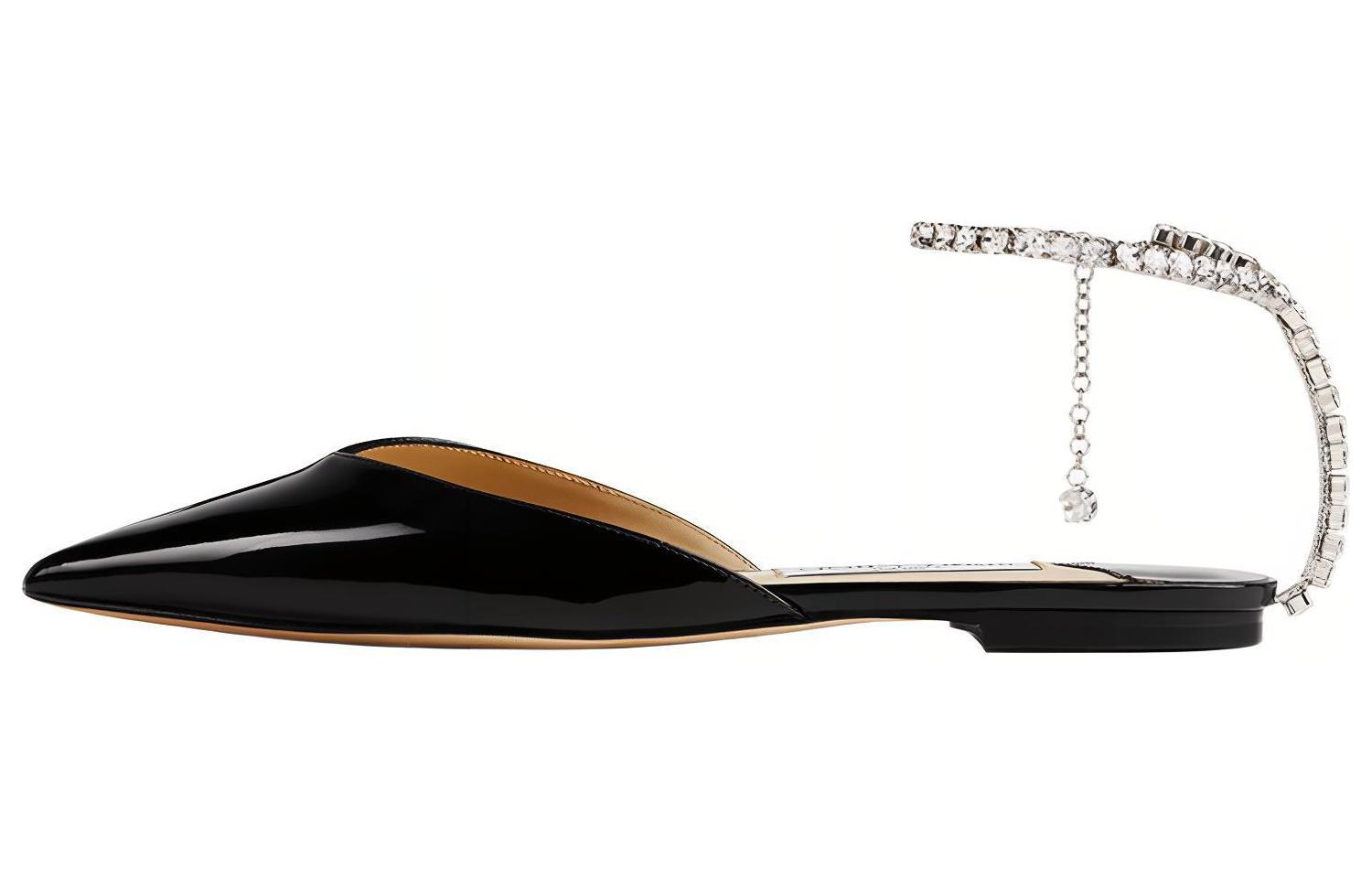 Балетки Saeda, украшенные кристаллами Jimmy Choo, Original Shoe Box Included