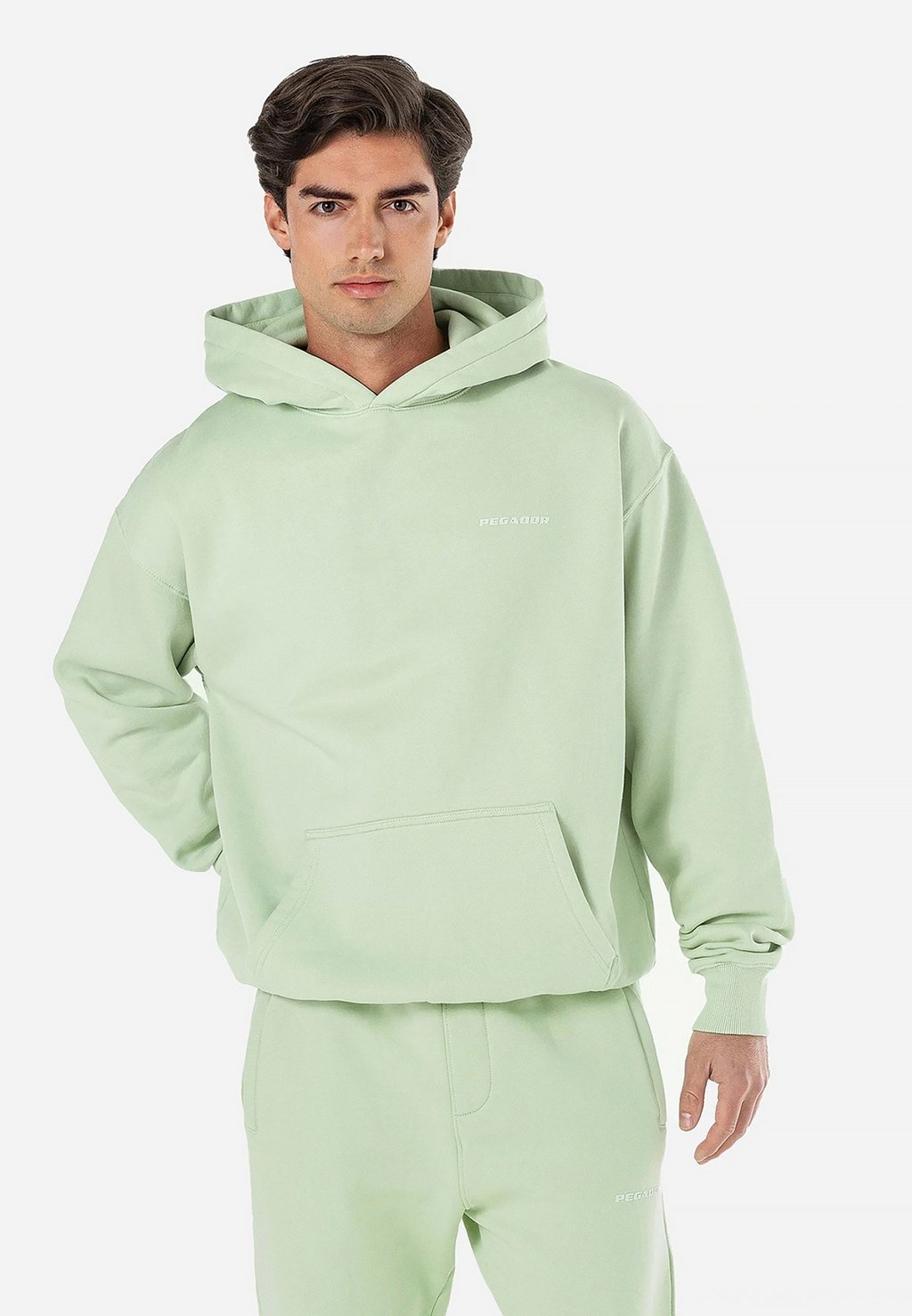 

Толстовка с капюшоном LOGO OVERSIZED HOODIE - Sweatshirt Pegador, светло-зеленый