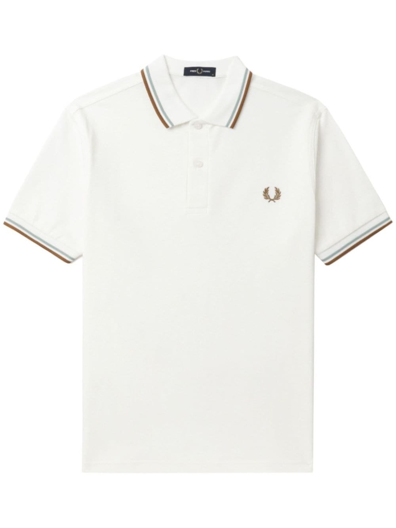 

Хлопковая рубашка-поло с вышитым логотипом Fred Perry, белый