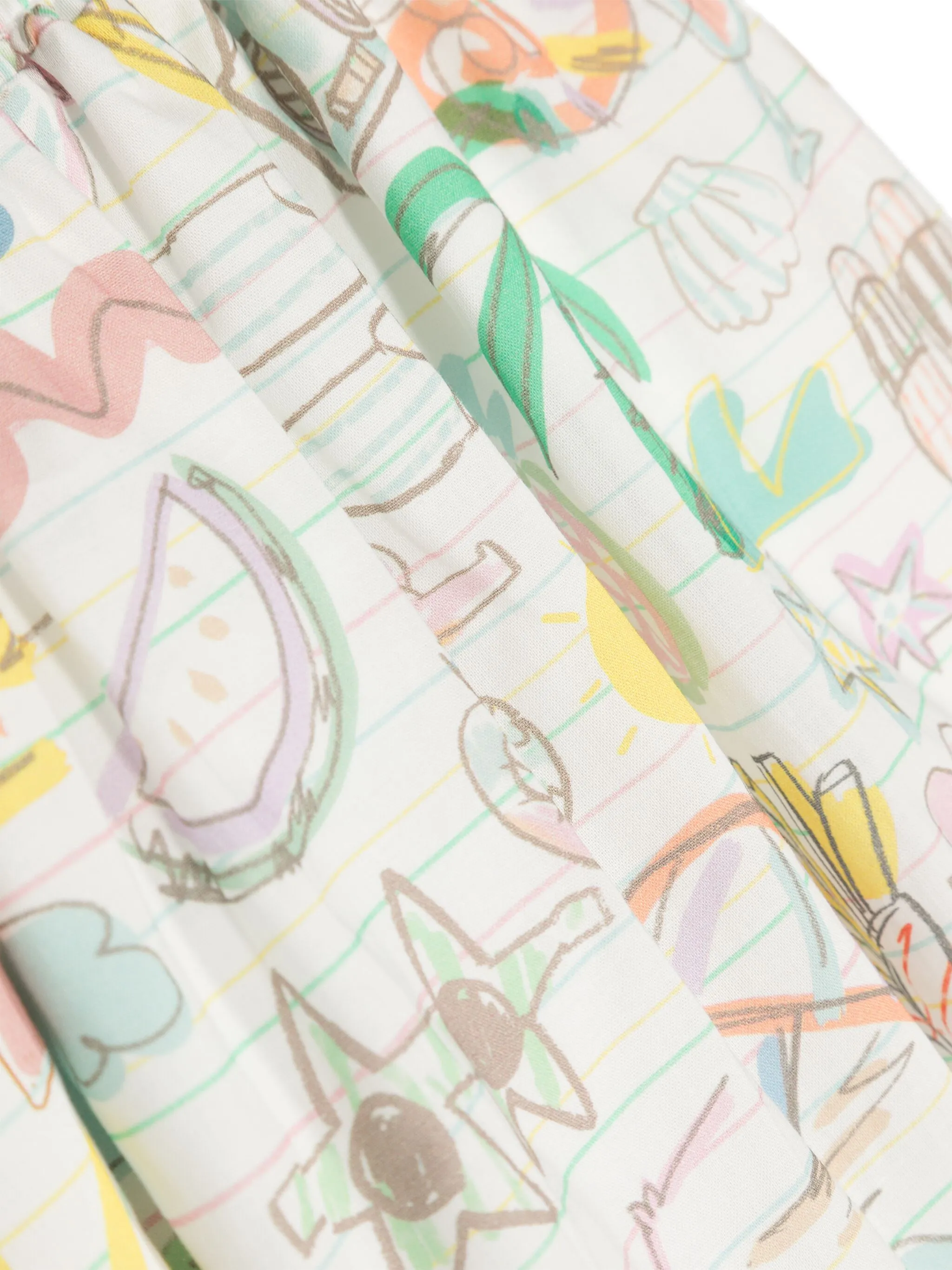 Юбка с принтом Stella Mccartney Kids, белый — фото 3