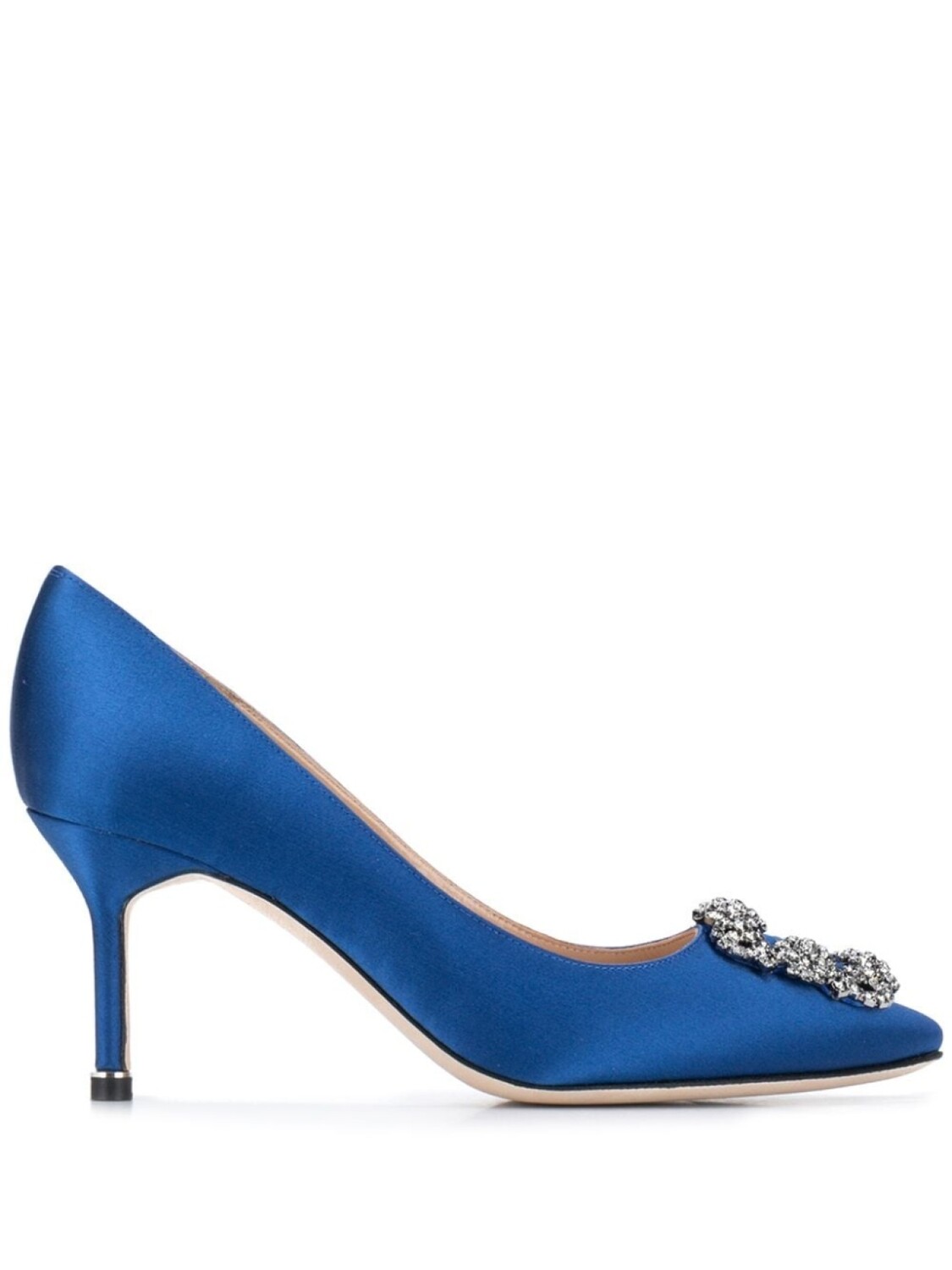 

Manolo Blahnik декорированные туфли-лодочки Hangisi 70 с пряжками, синий