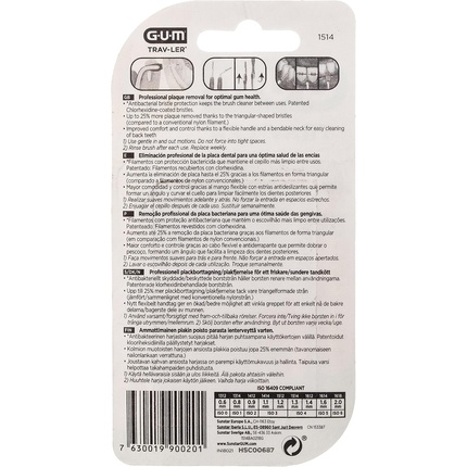 Зубная щетка Sunstar Extrafine Proxabrush 1514 - Interdental Brush — фото 2