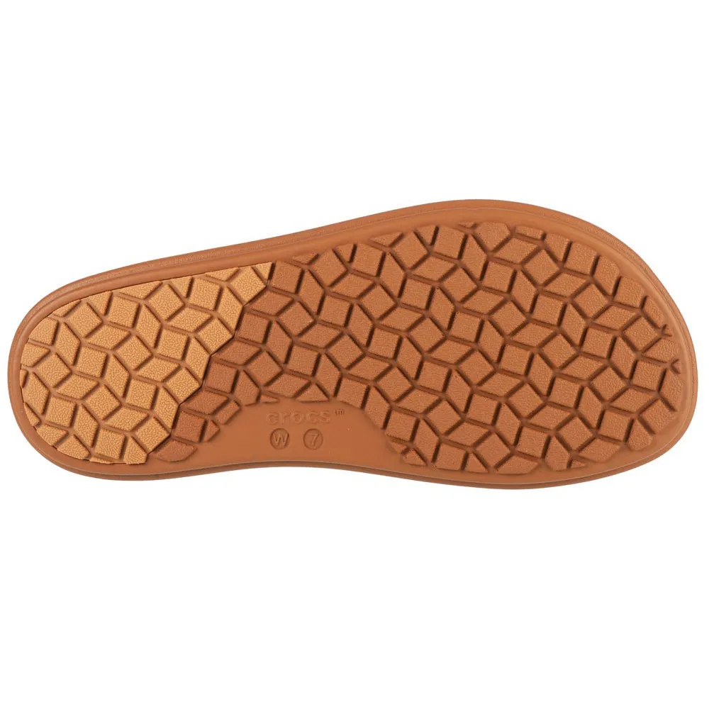 Сандалии Crocs Brooklyn Luxe Cross Strap, коричневый — фото 4
