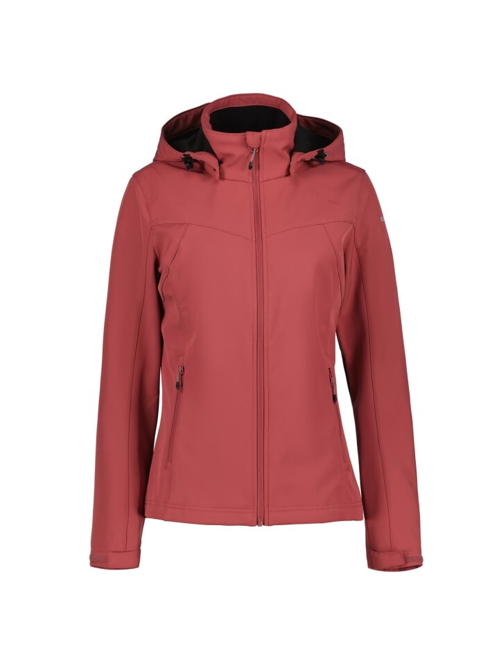 

Куртка софтшелл Icepeak Brenham Softshelljacke mit Kapuze, коралловый