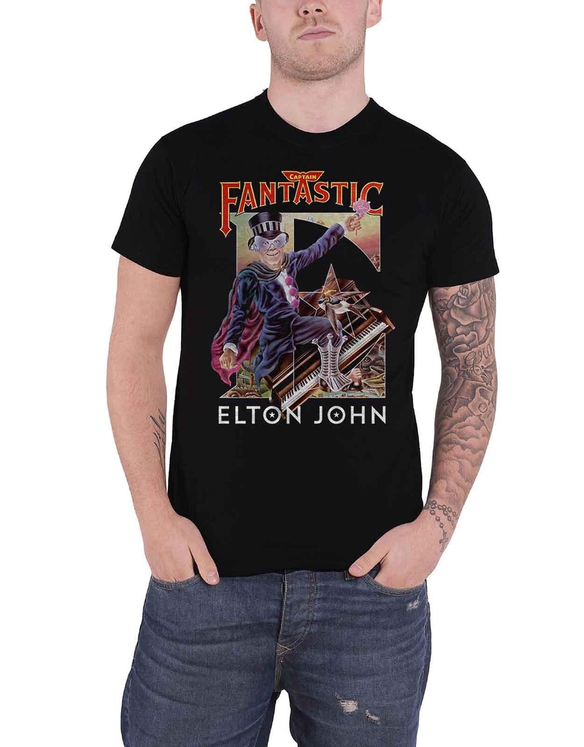 

Футболка «Капитан Фантастик» Elton John, черный