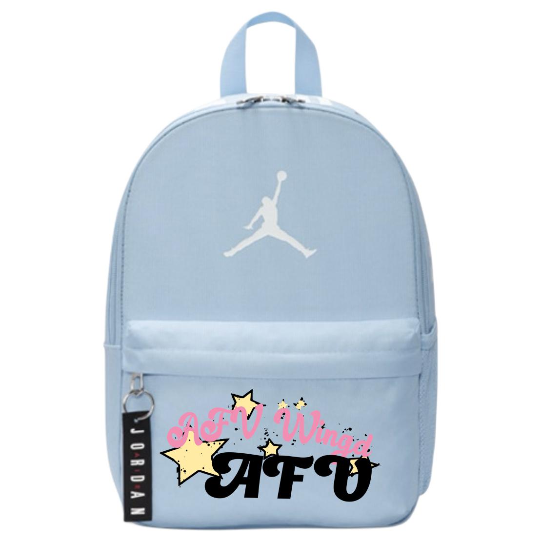 

Jordan Полиэстеровый рюкзак Unisex Blue, Flame Stars