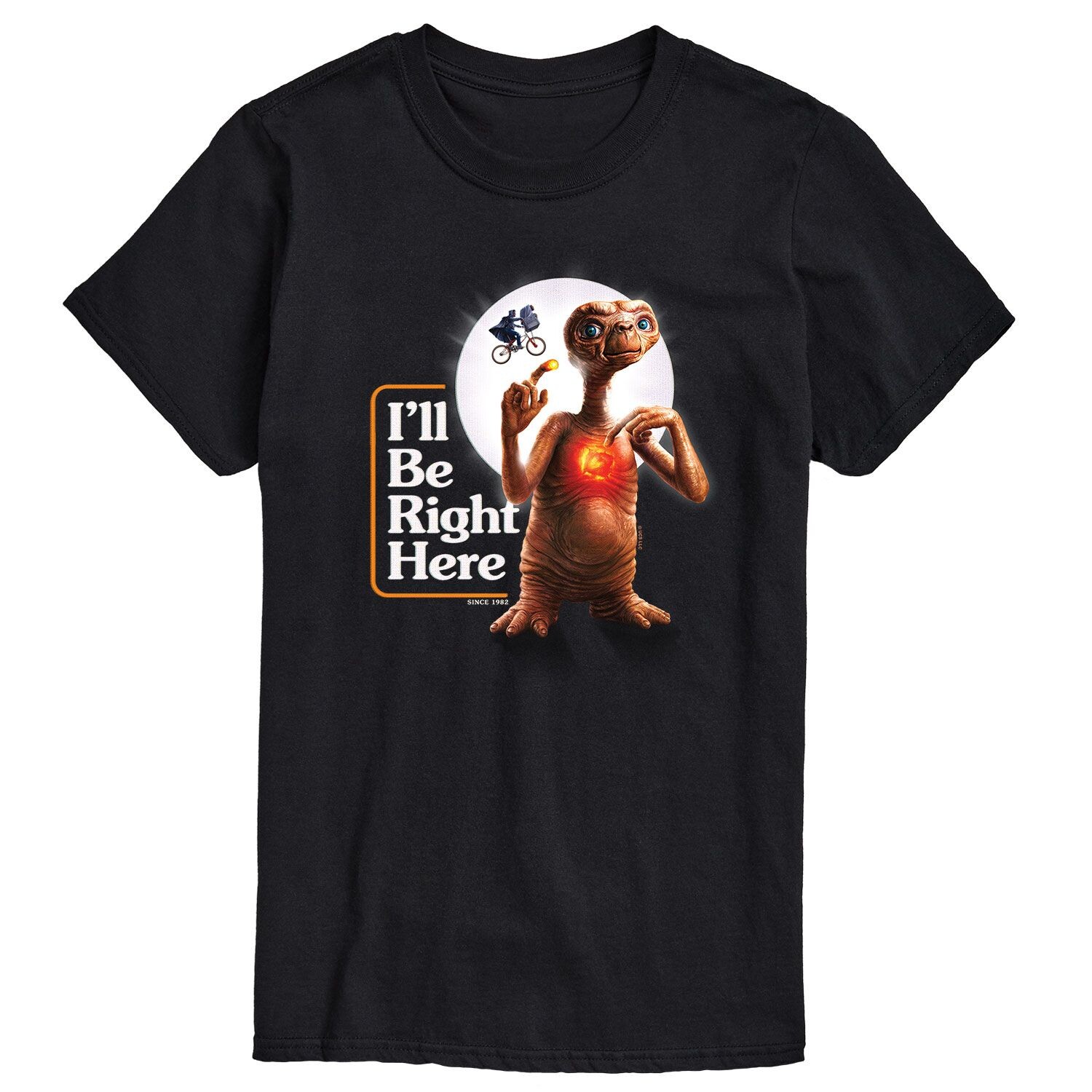 

Футболка Big & Tall ET Be Right Here, Black License, черный