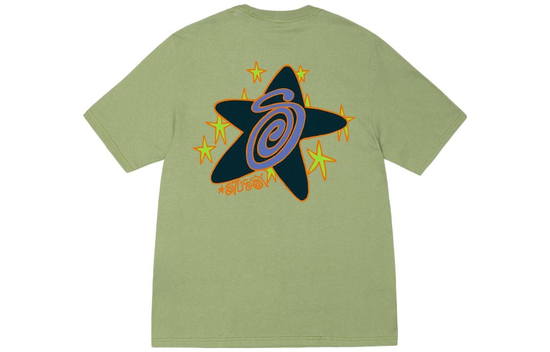 

Футболка с короткими рукавами и круглым вырезом с принтом Galaxy Stussy, белый
