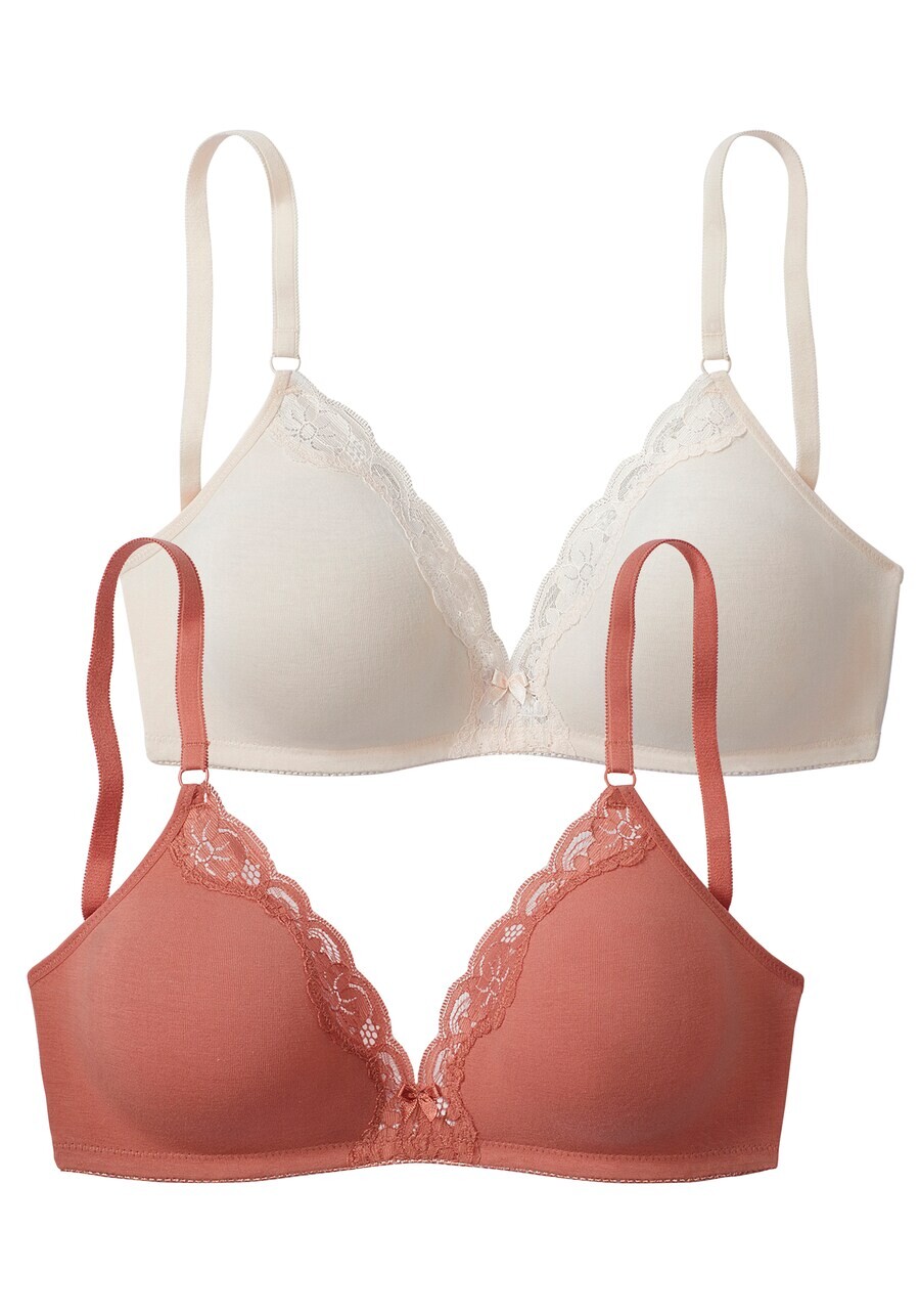 

Бюстгальтер PETITE FLEUR T-shirt Bra, цвет rusty red/white