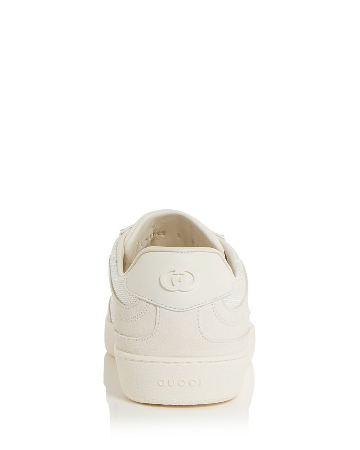 Мужские низкие кроссовки Sweet Suede Gucci, слоновая кость/кремовый — фото 4