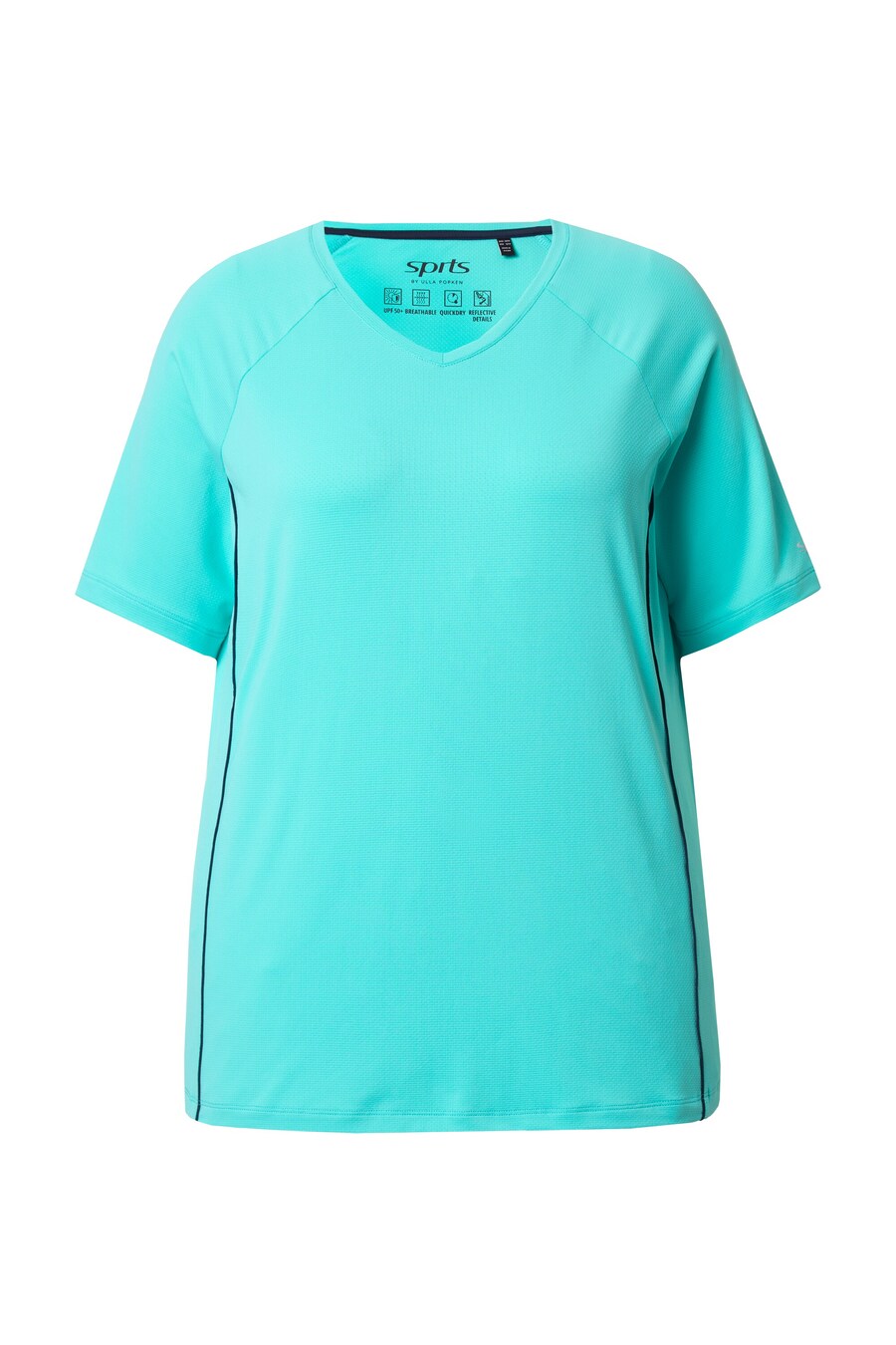 

Рубашка Ulla Popken, цвет Turquoise/Aqua