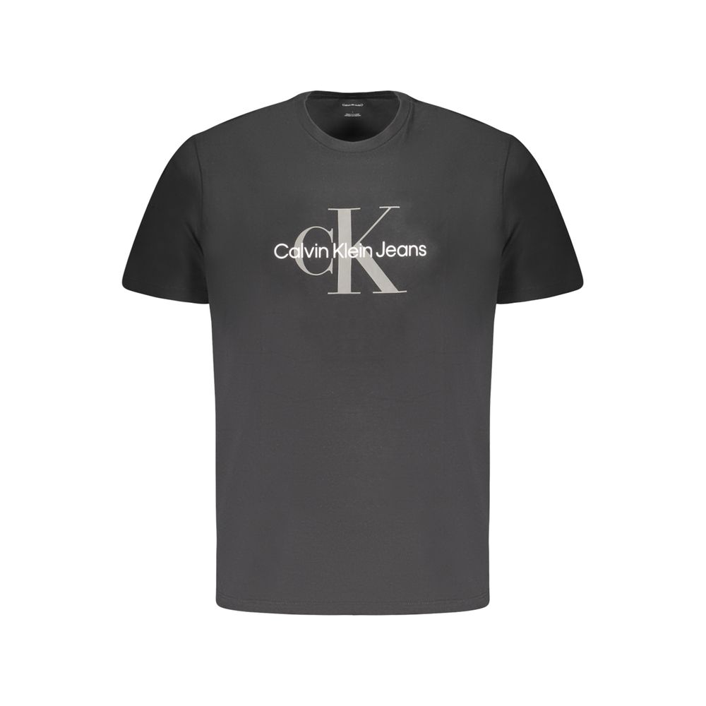

Черная хлопковая футболка Calvin Klein