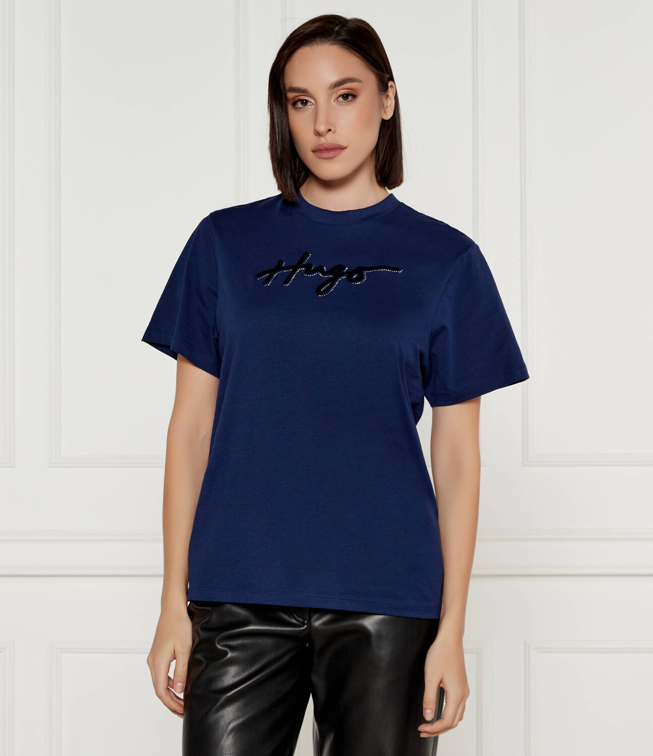 

Футболка HUGO VINTAGE Loose fit, темно-синий