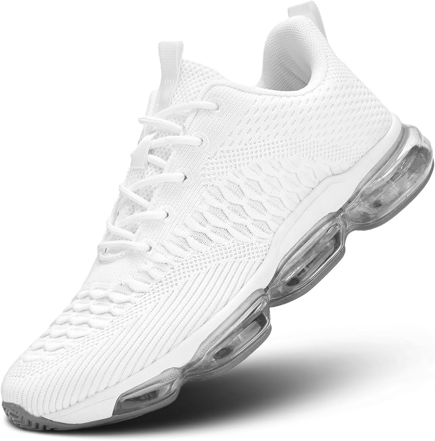 

Мужские кроссовки с воздушной подушкой, дышащие, для бега и тенниса, модные кроссовки, противоскользящие, для тренировок, повседневного спорта, занятий в спортзале, удобная обувь для прогулок Socviis, белый