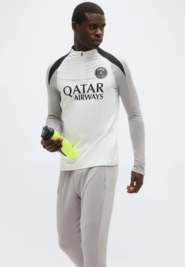 Толстовка Paris Saint Germain Club Wear Nike Performance, цвет серый атмосфера/черный — фото 4