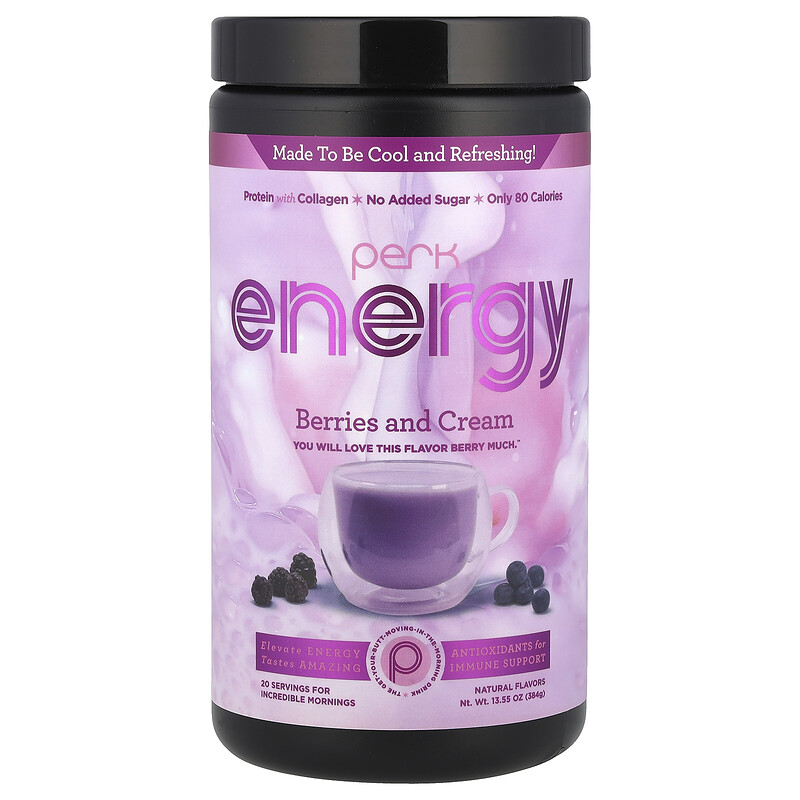 

Perk Energy, Ягоды со сливками, 384 г (13,55 унции)