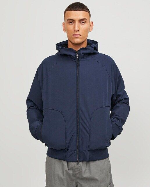 

Мужской легкий бомбер Jack & Jones, синий