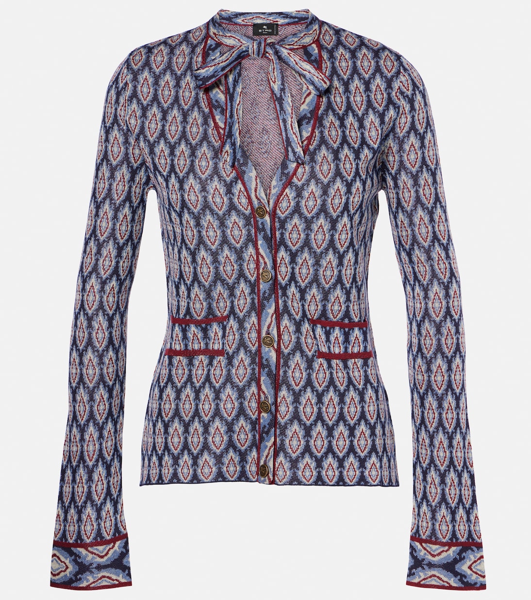

Кардиган с шарфом Etro, Multicolour On White Base
