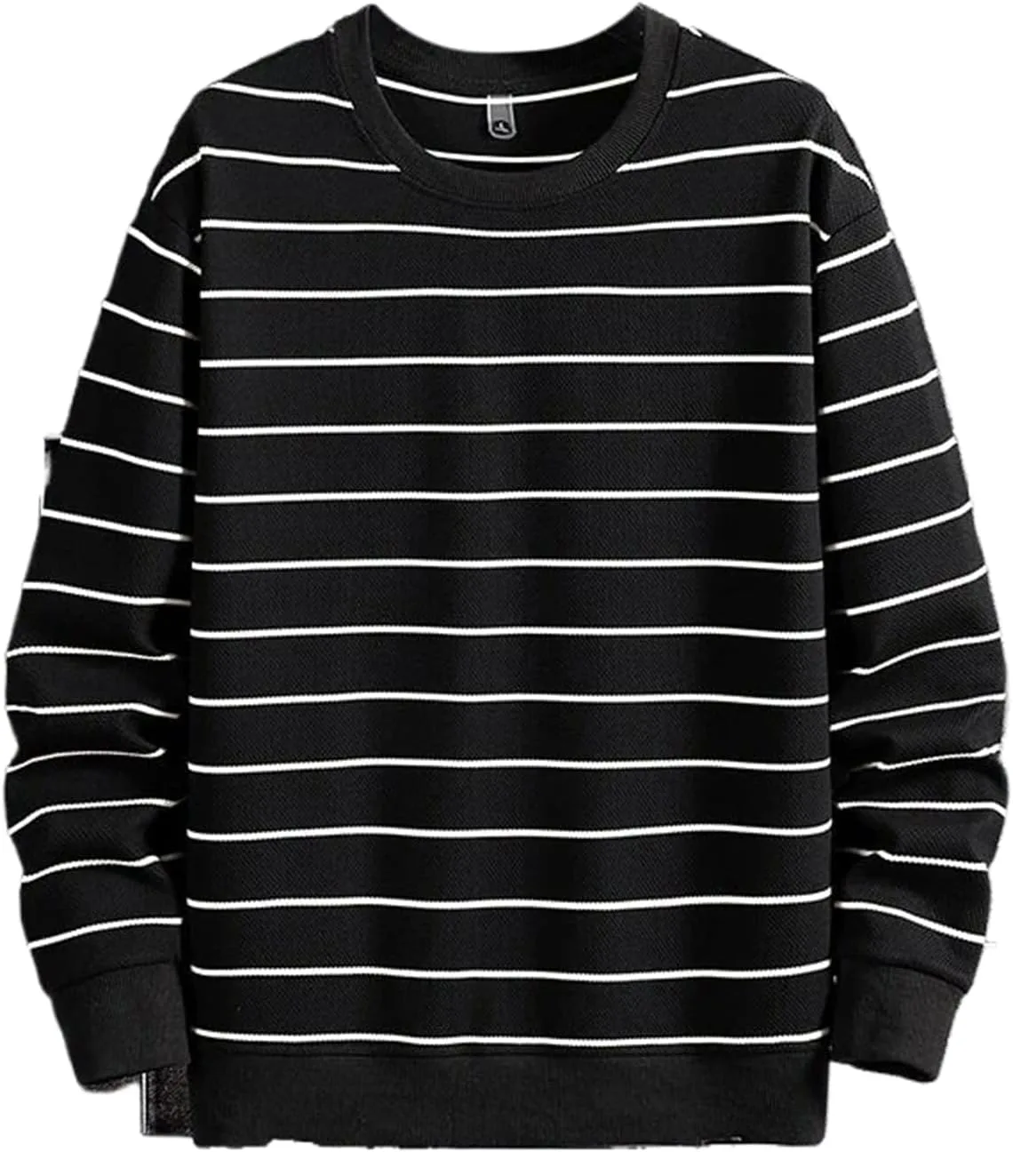 

Мужской полосатый свитшот Cotton Oversized Plus Size WHSZEDZB