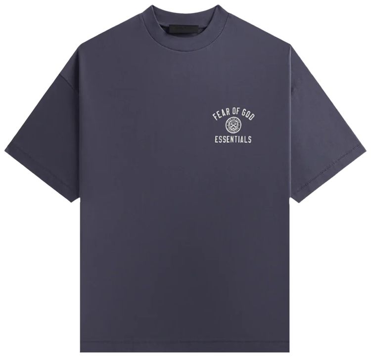 

Футболка Fear of God Essentials Jersey Crewneck Tee 'Marine', синий