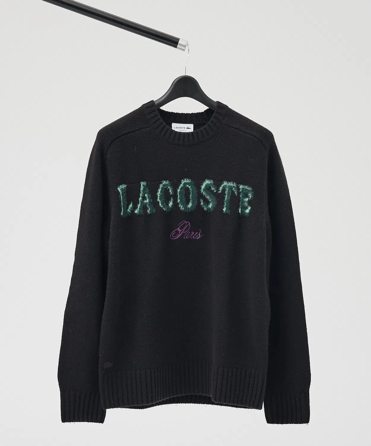 Свитер Lacoste с логотипом, черный