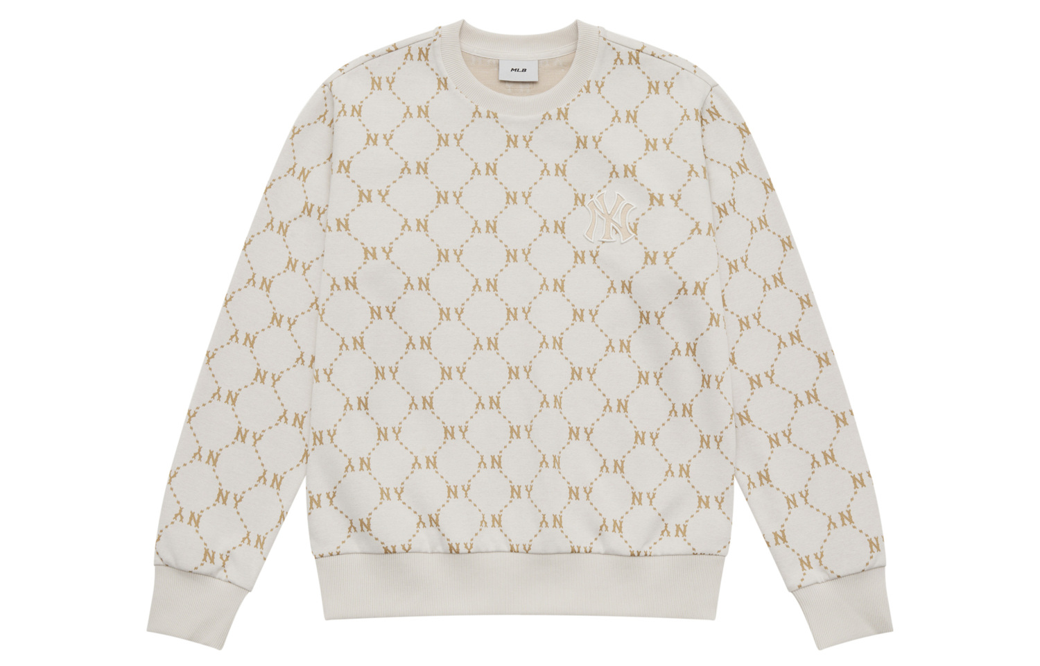 

Нью-Йорк Янкиз олд флауэр SS25 свитшот унисекс айвори уайт MLB, слоновая кость